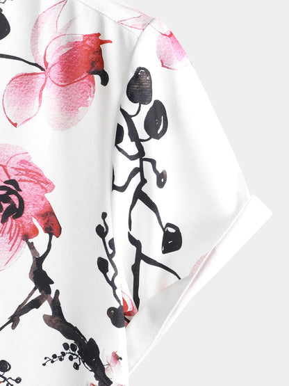 Short Sleeve Cherry Blossom Shirt