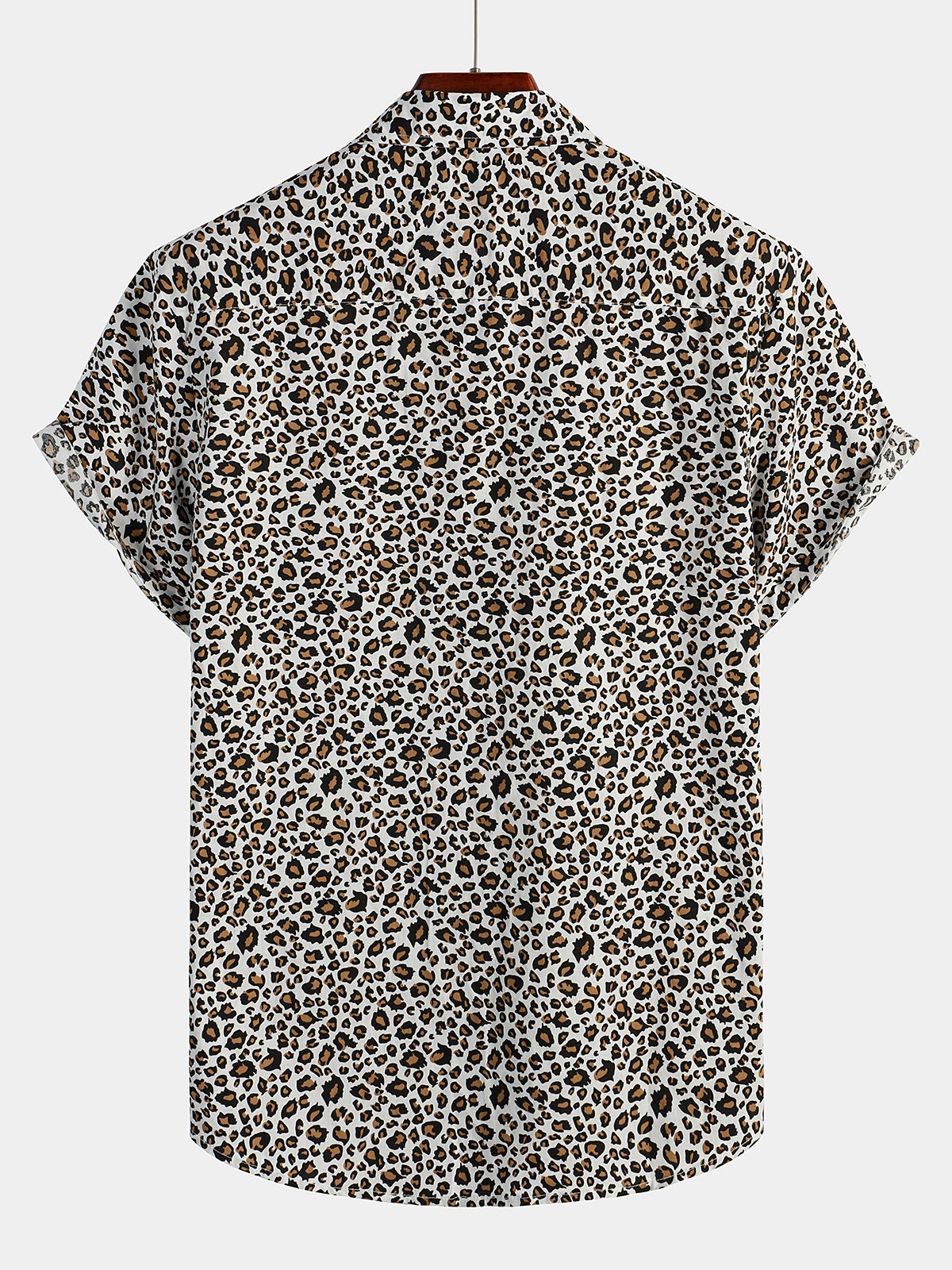 Rock Leopard Print Short Sleeve Shirt