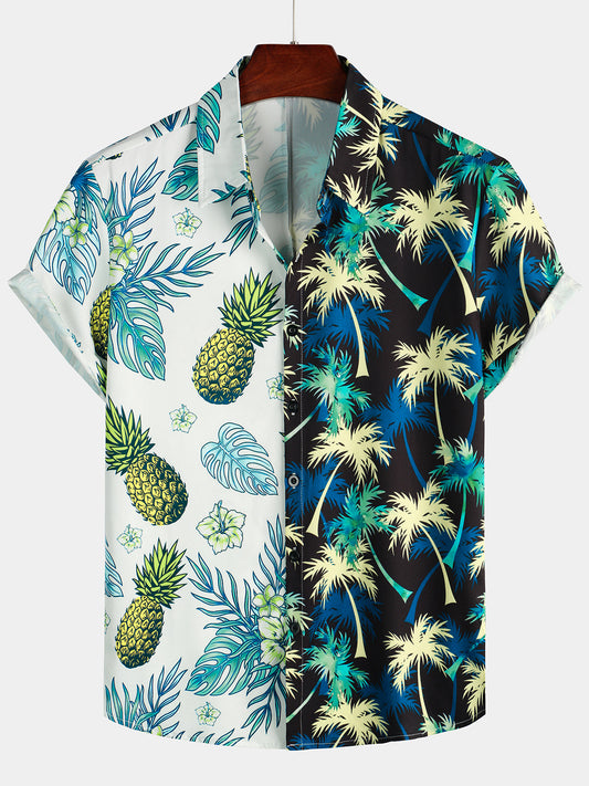 Pineapple Coconut Tree Print Shirt