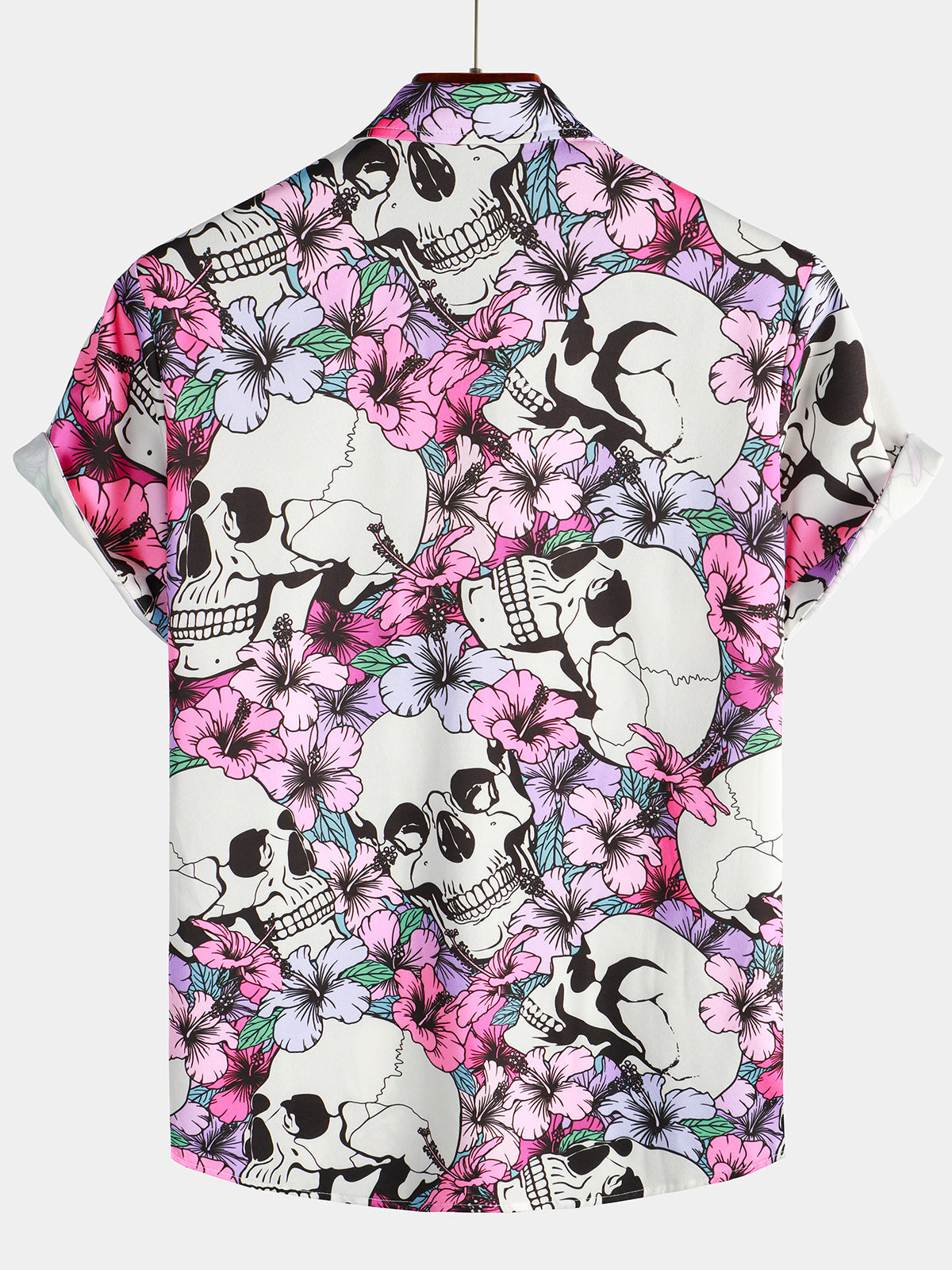 Flowers Printed Button Up Hawaiian Shirt