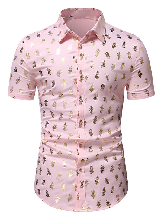 Pineapple Print Fruit Shirt