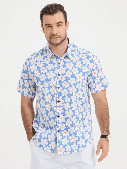 Casual Lapel Summer Short Sleeve Shirt