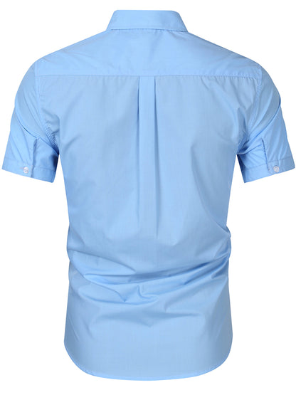 Lightweight Solid Color Short Sleeve Shirt