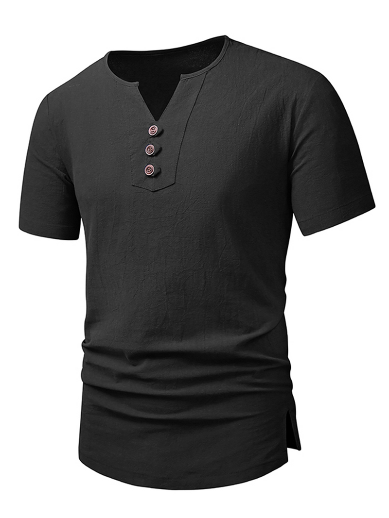 Casual Solid Color Short Sleeve Shirt