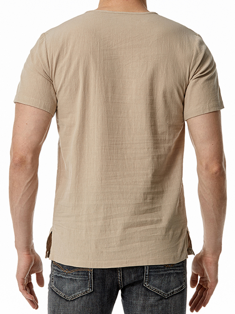 Casual Solid Color Short Sleeve Shirt