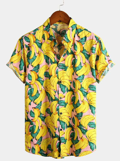 Banana Cotton Tropical Hawaiian Shirt