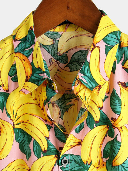 Banana Cotton Tropical Hawaiian Shirt