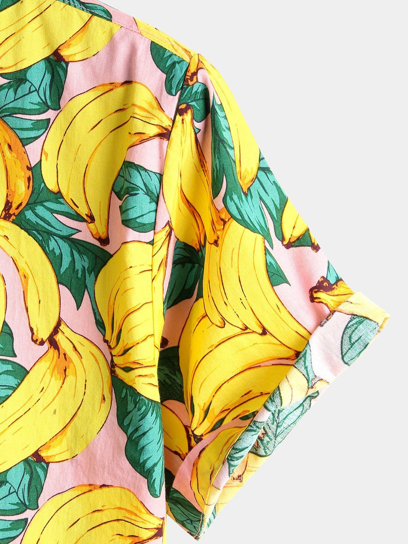 Banana Cotton Tropical Hawaiian Shirt