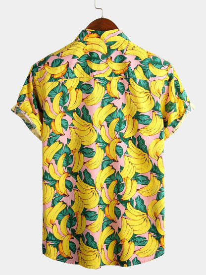 Banana Cotton Tropical Hawaiian Shirt