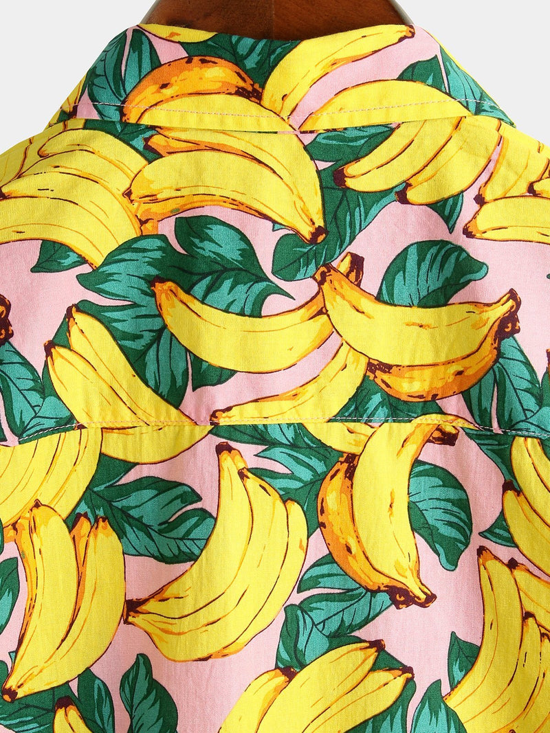 Banana Cotton Tropical Hawaiian Shirt