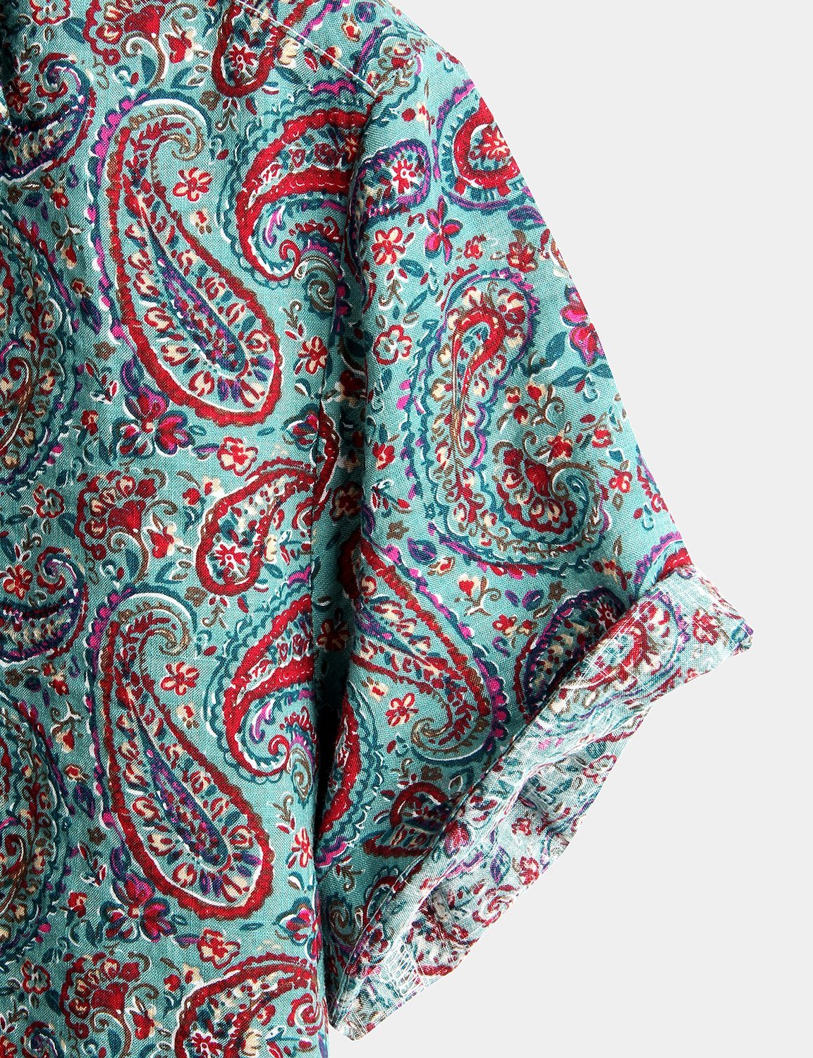 Paisley Vintage Cotton Retro 70s Shirt