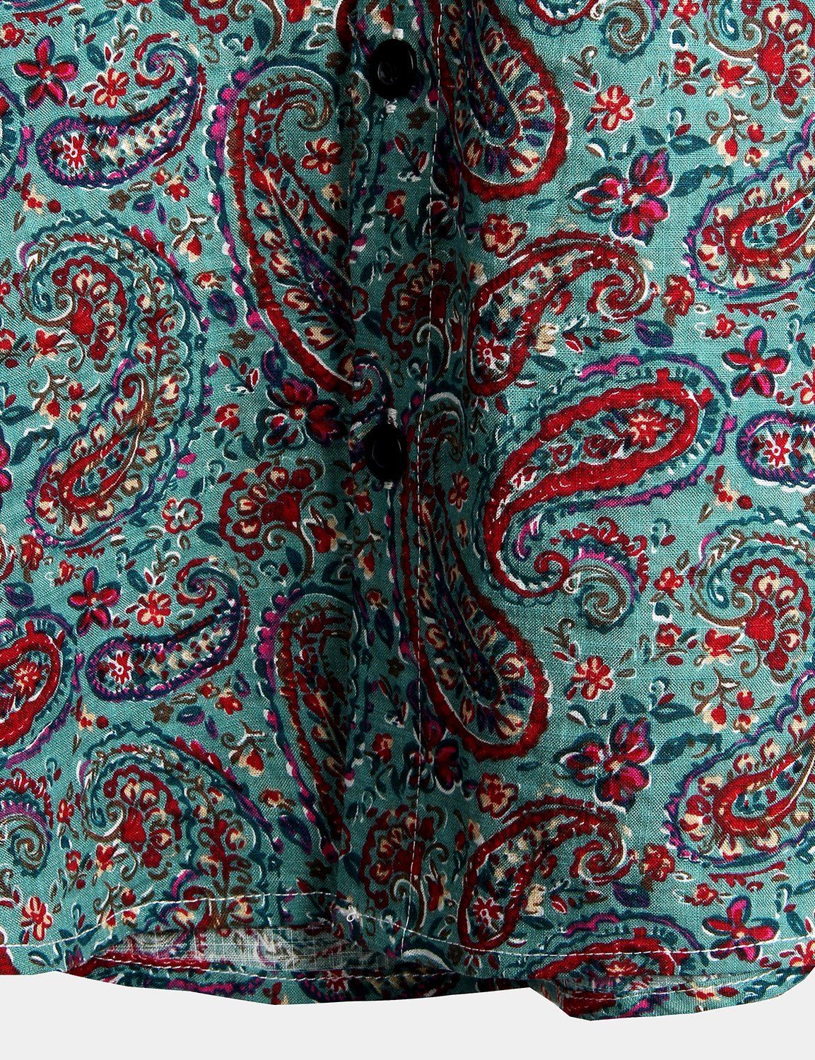 Paisley Vintage Cotton Retro 70s Shirt