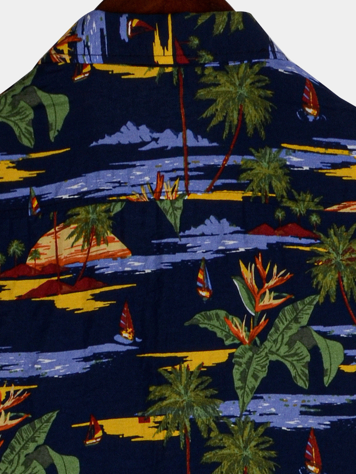 Tree Print Hawaiian Short Sleeve Shirt