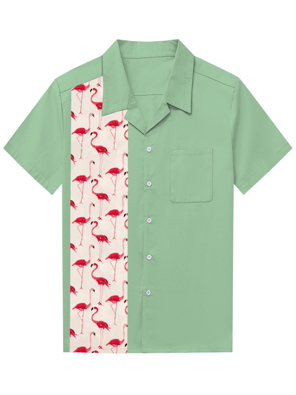 Pocket Bowling Flamingo Short Sleeve Shirt