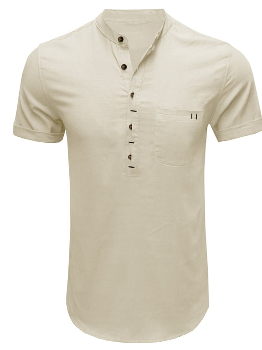 Casual Pocket Linen Shirt