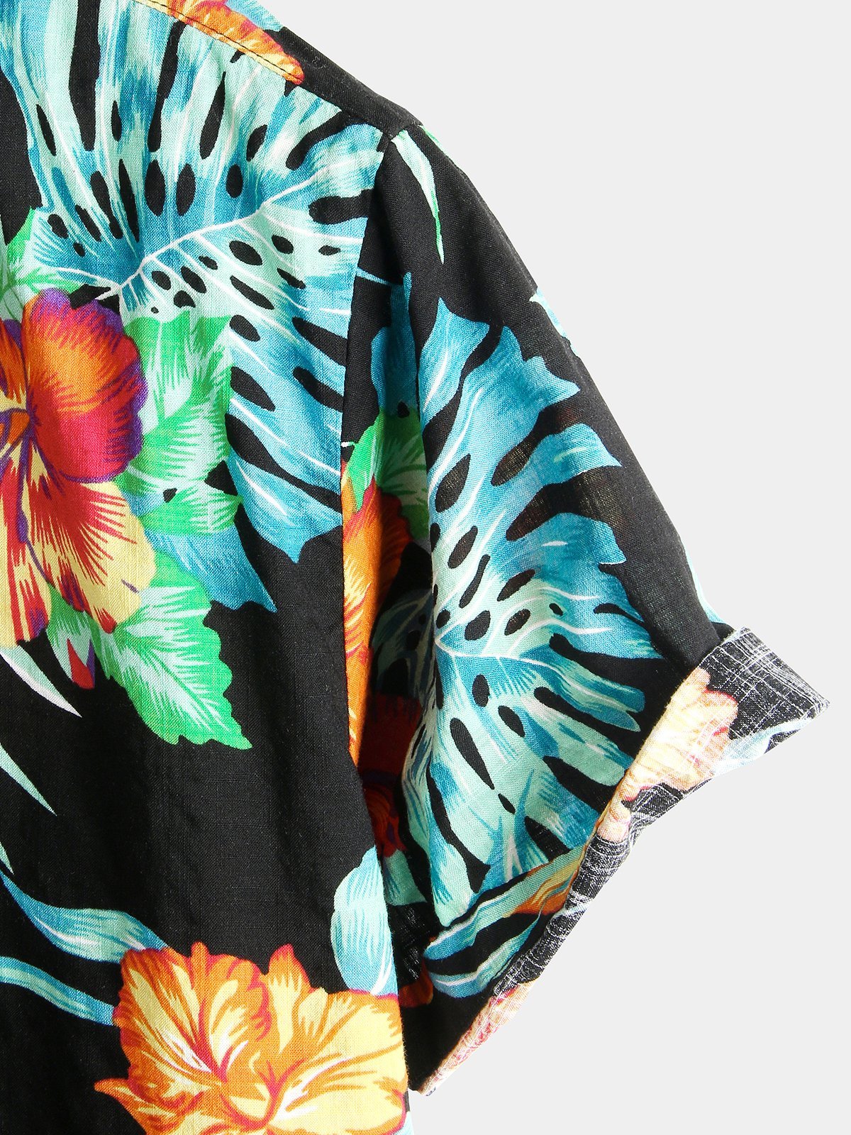 Floral Cotton Tropical Hawaiian Vacation Shirt