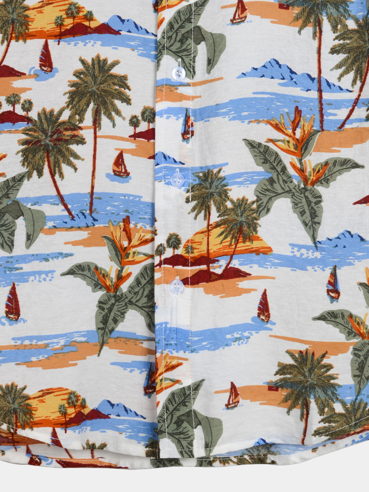 Palm Tree Design Short Sleeve Shirt