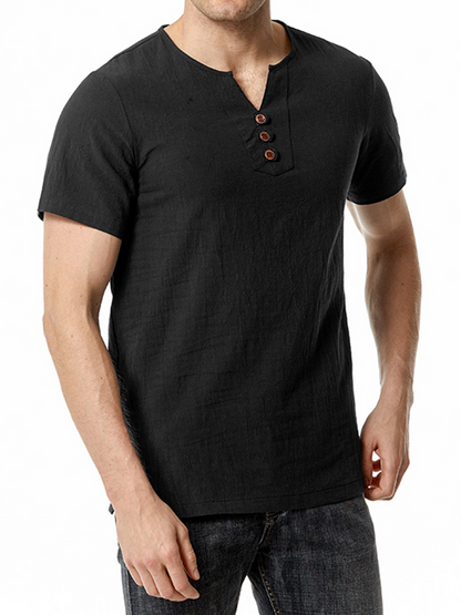 Casual Solid Color Short Sleeve Shirt