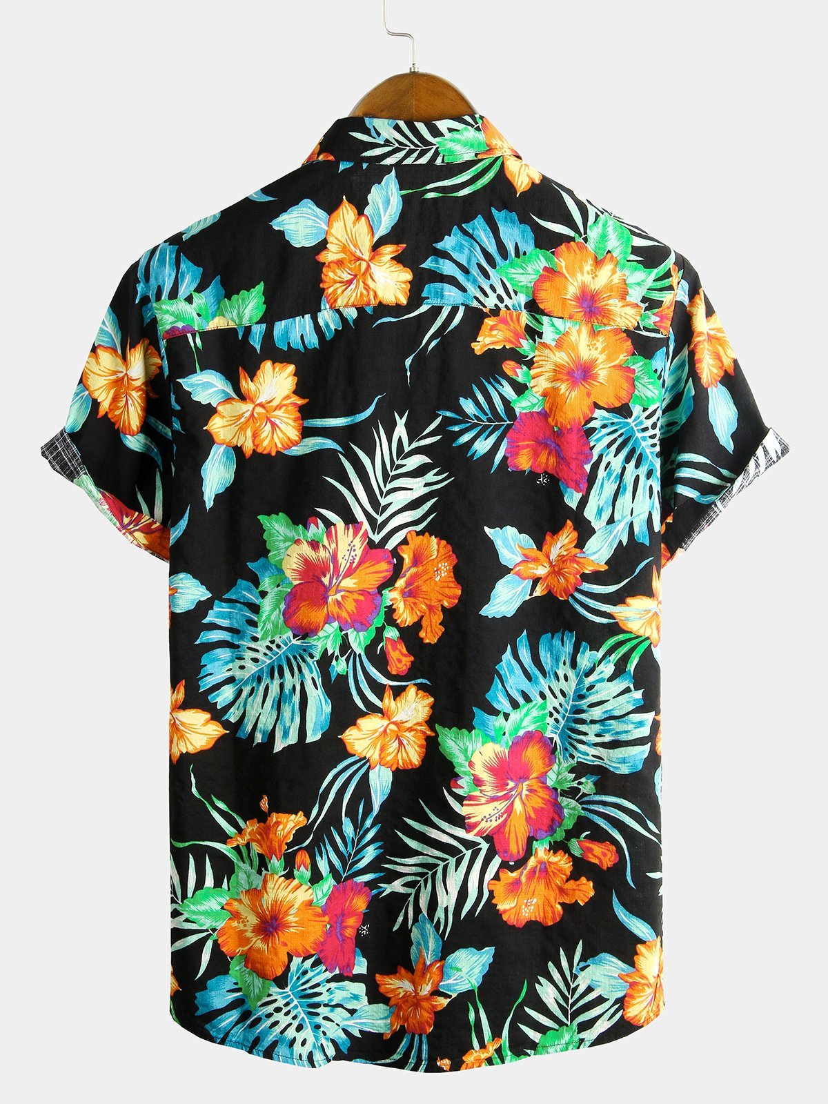 Floral Cotton Tropical Hawaiian Vacation Shirt