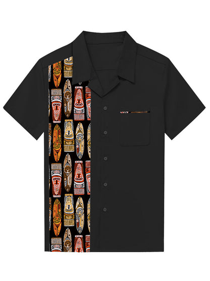 Casual Tribal Design Short Sleeve Shirt