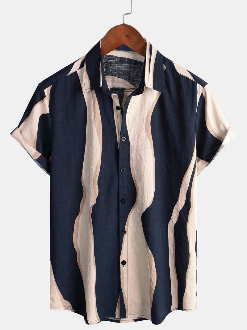 Retro Casual Summer Short Sleeve Shirt