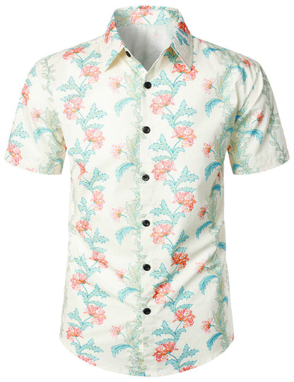 Floral Print Short Sleeve Shirt