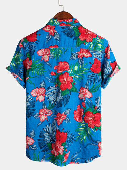 Tropical Floral Hawaiian Shirt