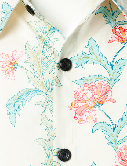 Floral Print Short Sleeve Shirt