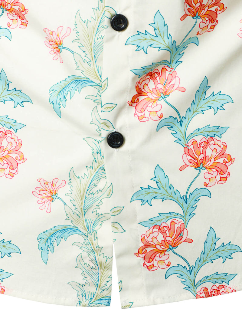 Floral Print Short Sleeve Shirt