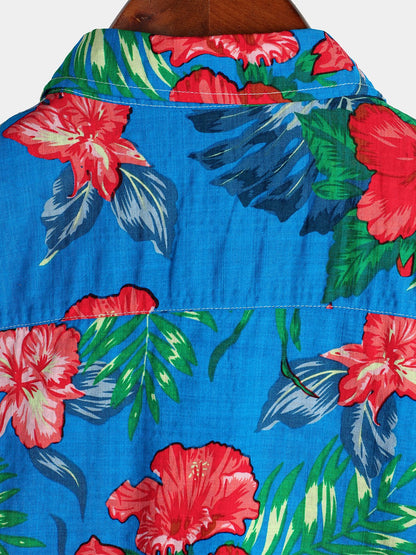 Tropical Floral Hawaiian Shirt