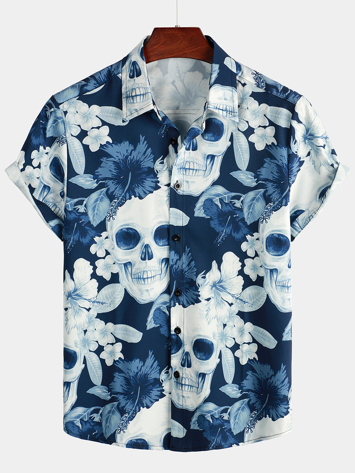 Elegant Printed Short Sleeve Shirt