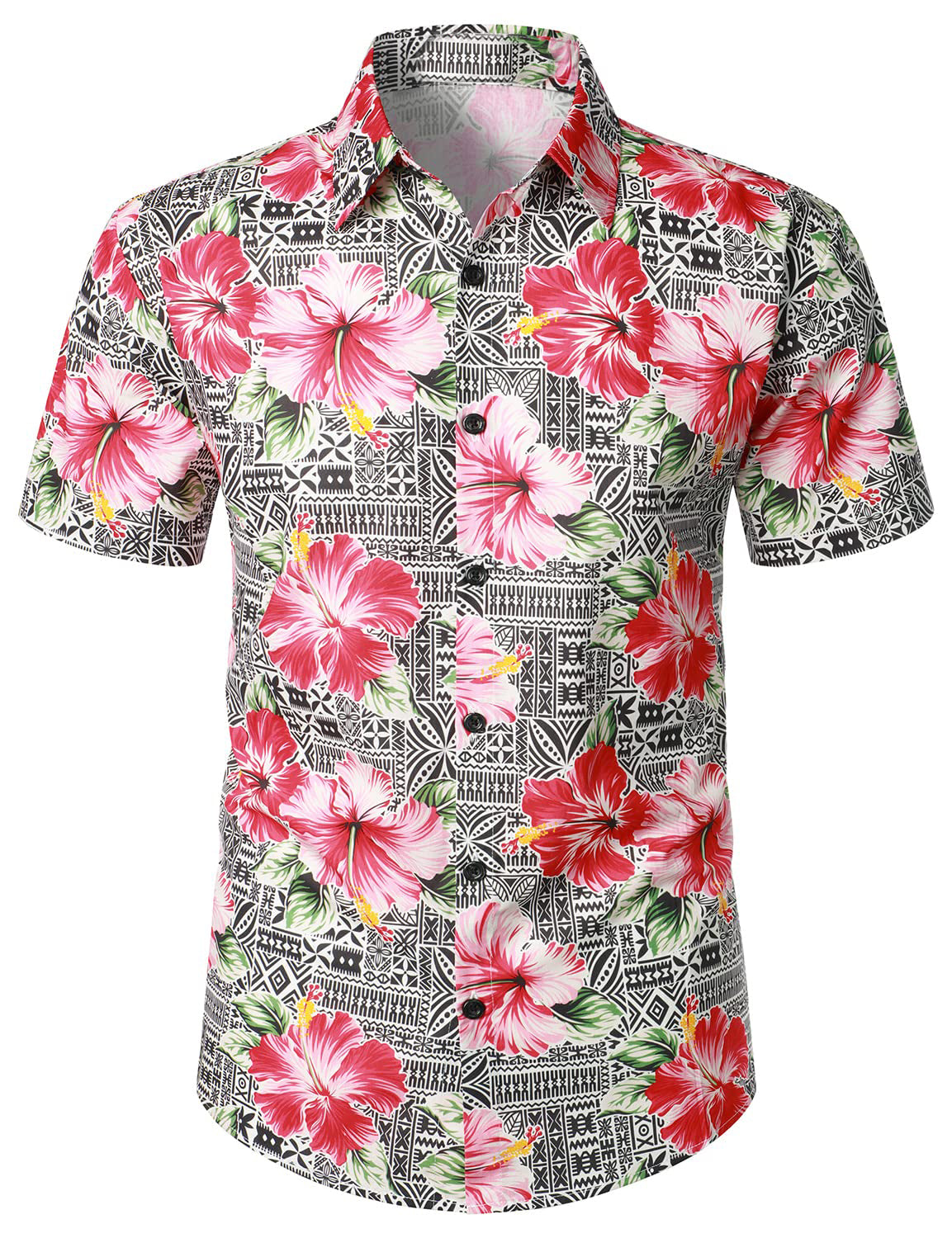 Floral Hibiscus Print Hawaiian Shirt