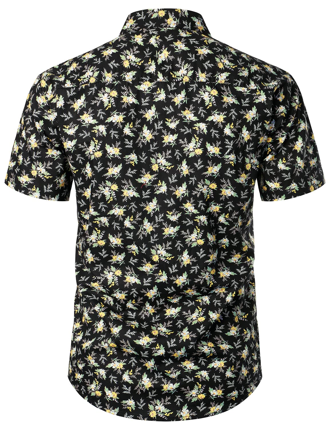 Cotton Floral Print Short Sleeve Hawaiian Shirt