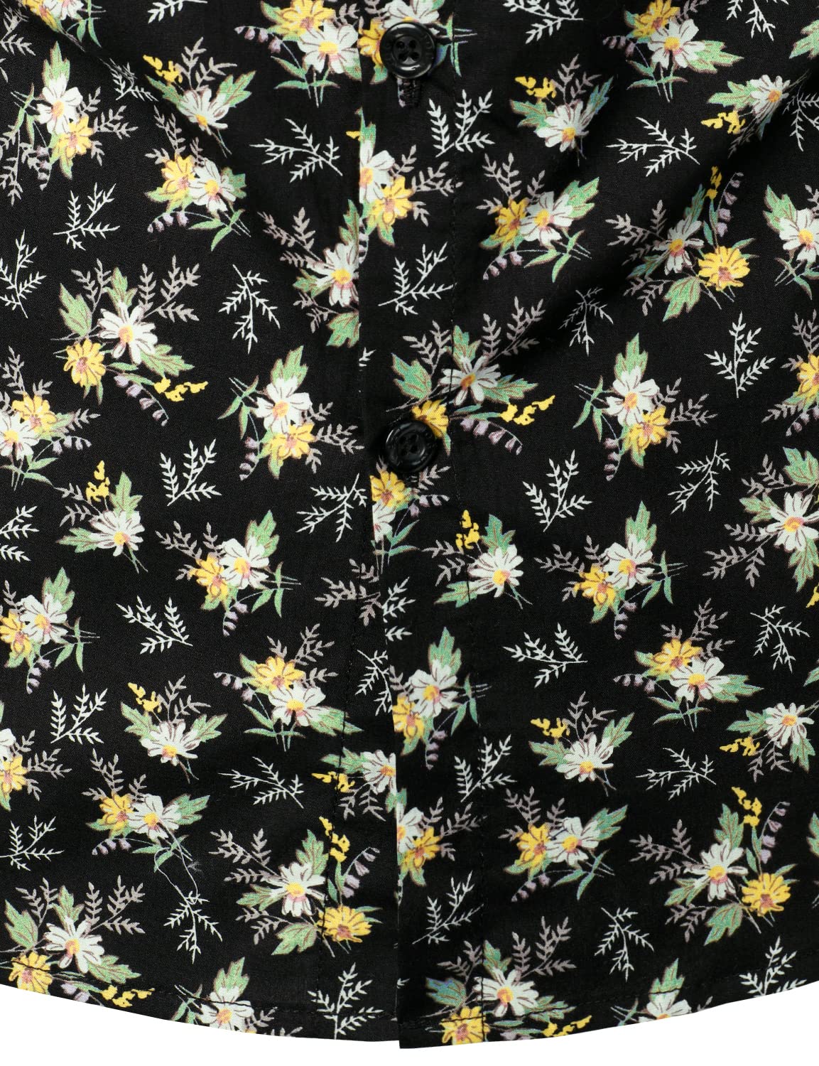 Cotton Floral Print Short Sleeve Hawaiian Shirt