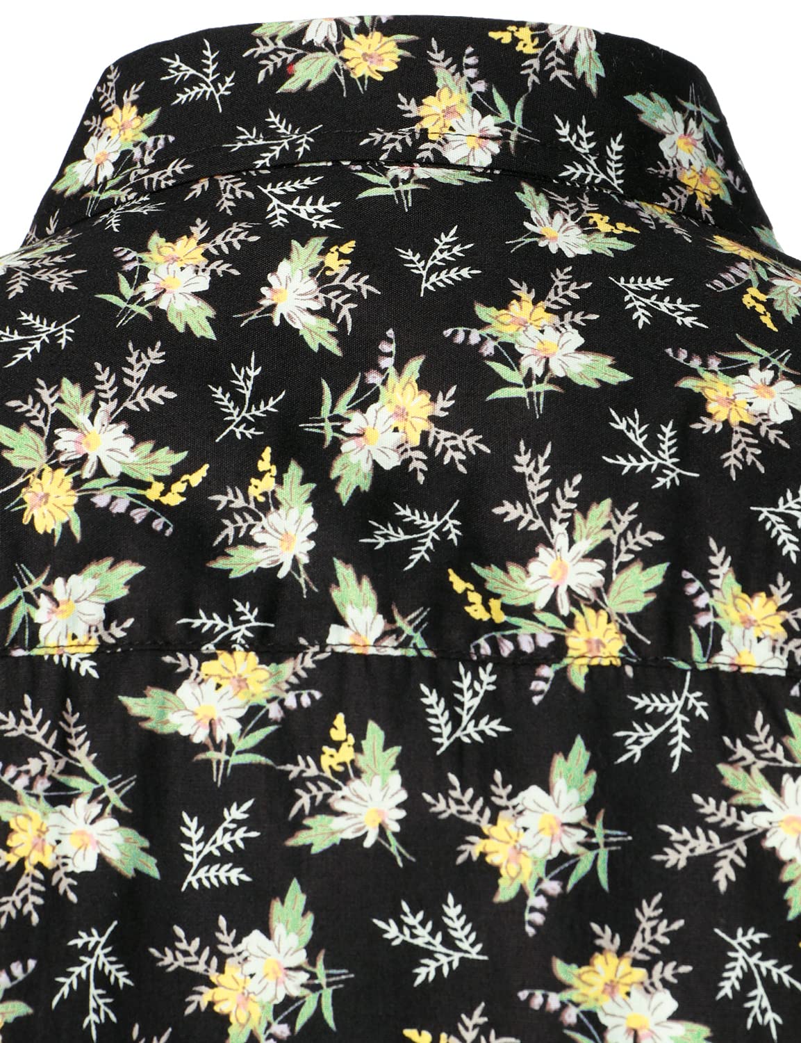 Cotton Floral Print Short Sleeve Hawaiian Shirt