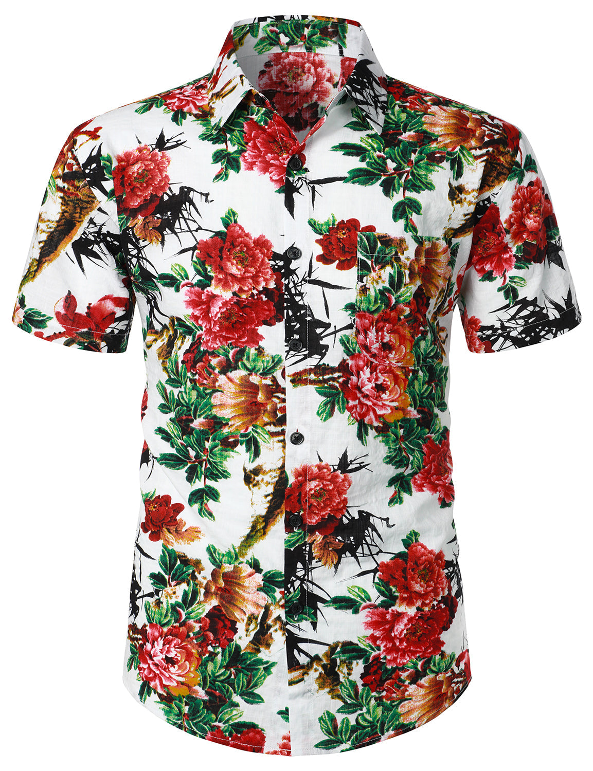 Vintage Floral Delight Pocket Shirt