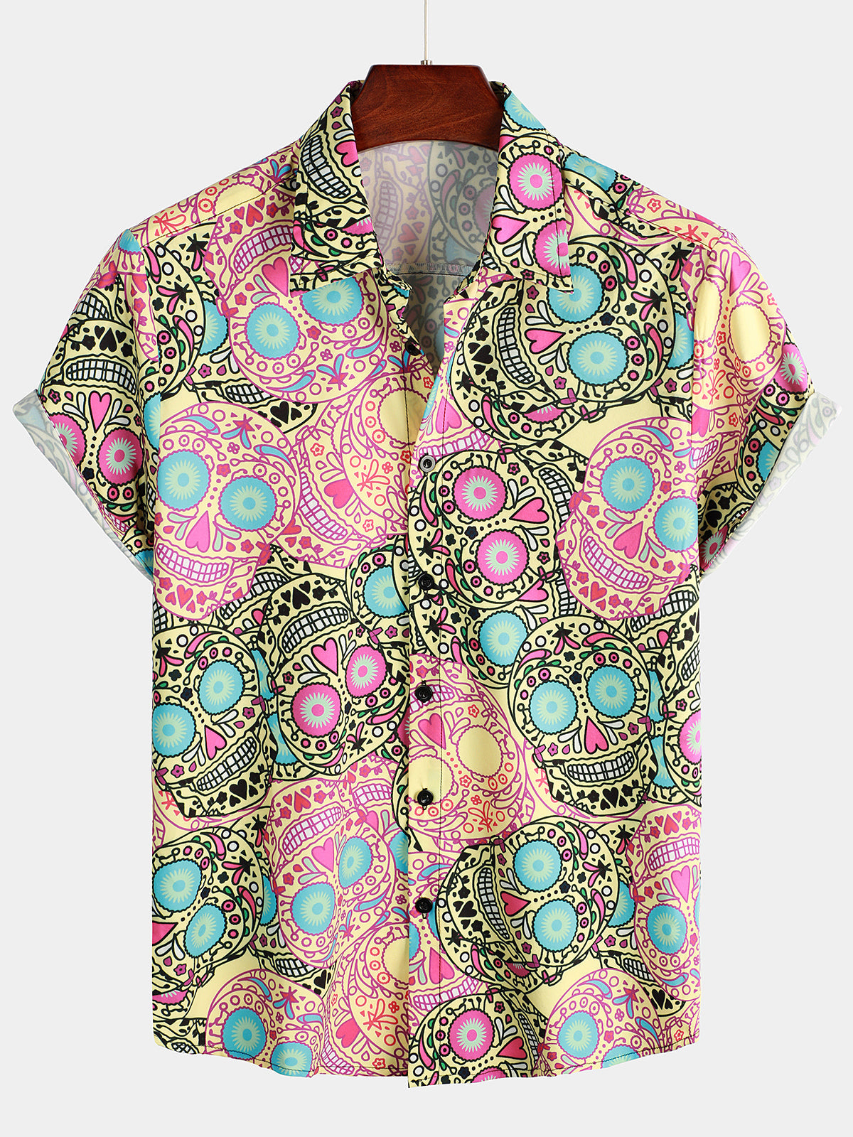 Elegant Printed Short Sleeve Shirt