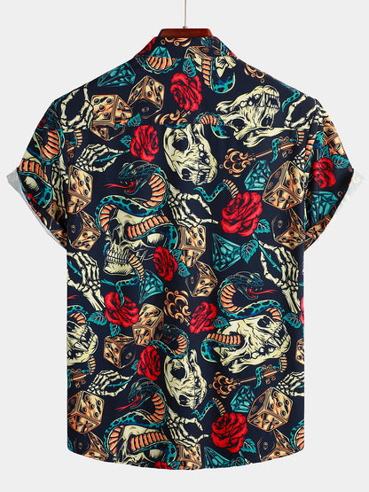 Funny Print Short Sleeve Shirt