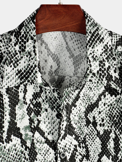 Print Animal Pattern Cool Button Up Shirt