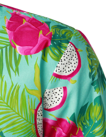 Pitaya Print Short Sleeve Hawaiian Shirt