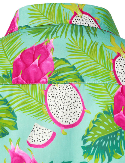 Pitaya Print Short Sleeve Hawaiian Shirt