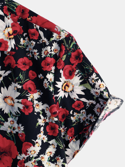 Daisy Floral Print Casual Shirt