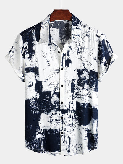 Short Sleeve Holiday Casual Shirt