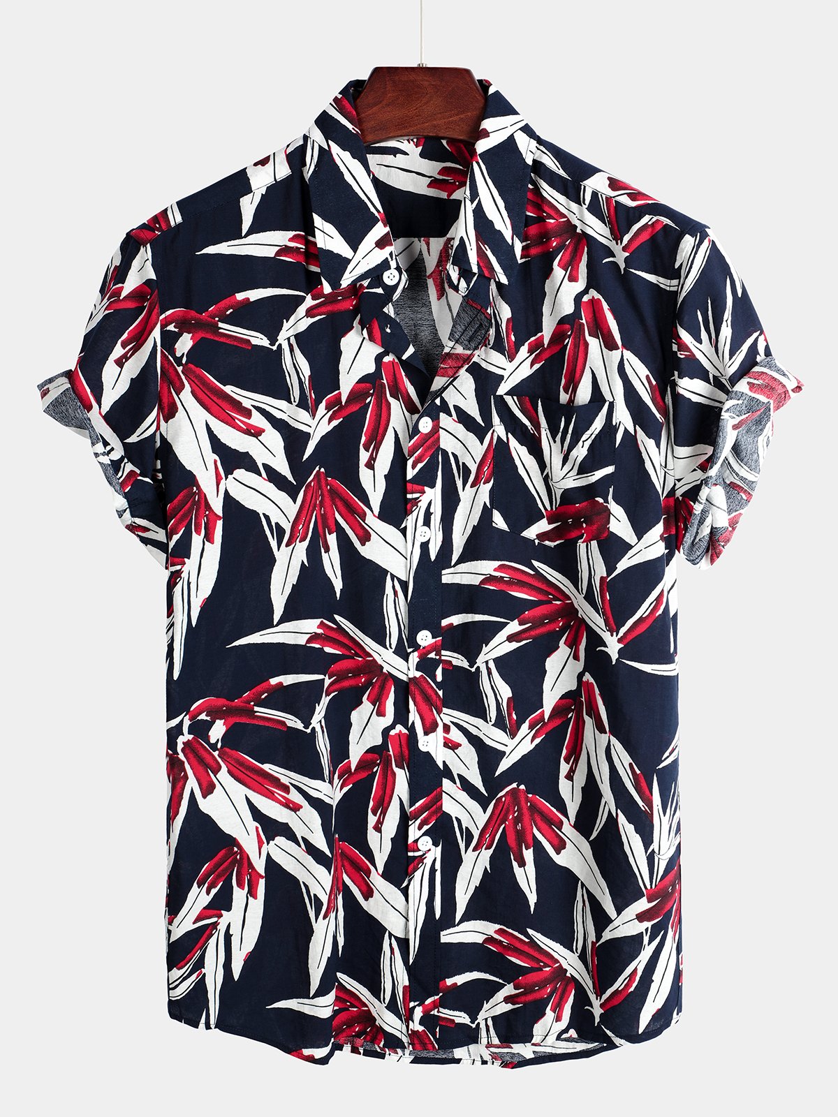 Floral Holiday Short Sleeve Shirt