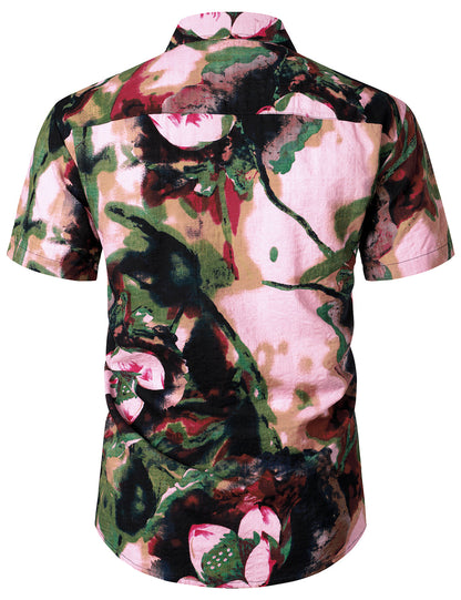 Art Abstract Floral Casual Shirt