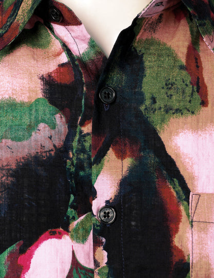 Art Abstract Floral Casual Shirt