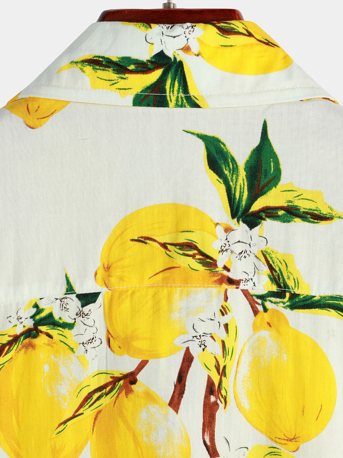 Tropical Yellow Lemon Print Shirt