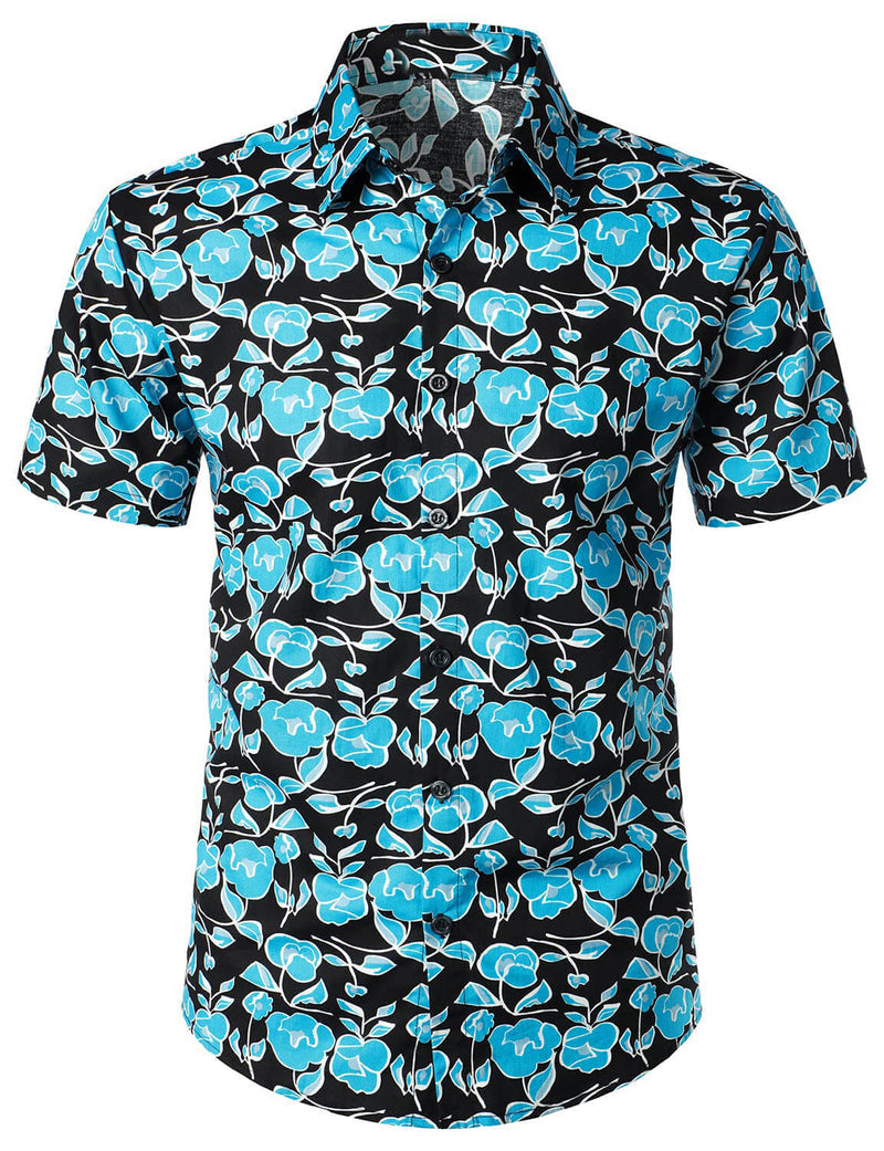 Floral Short Sleeve Retro Shirt