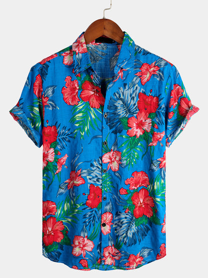 Tropical Floral Hawaiian Shirt