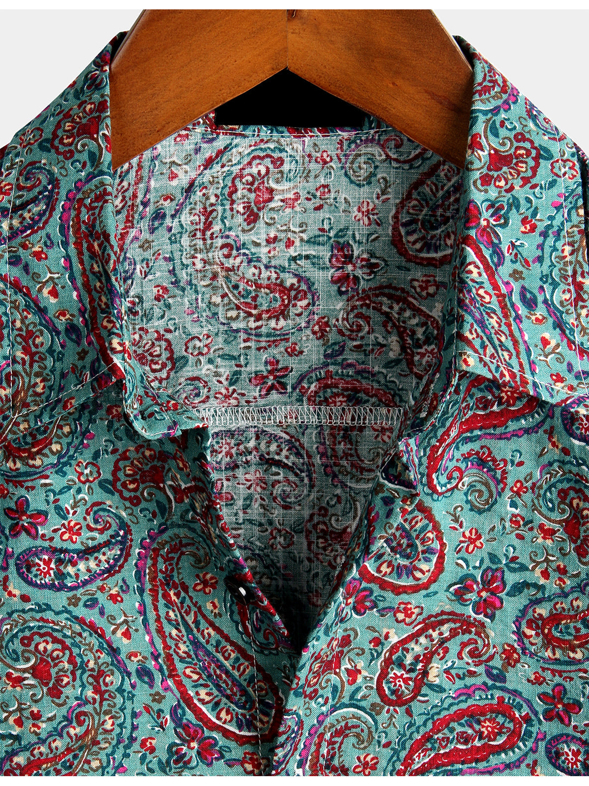 Paisley Vintage Cotton Retro 70s Shirt